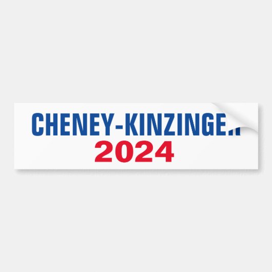 CHENEY KINZINGER 2024 AUTOAUFKLEBER (Vorne)