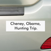Cheney, Obama, Jagen Autoaufkleber (Auf Auto)