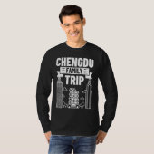 Chengdu China city skyline map travel T-Shirt (Vorne ganz)