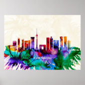 Chengdu Skyline Poster (Vorne)