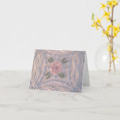 Chenille Notecard Karte (Gelbe Blume)
