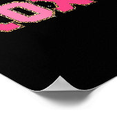 Chenille Patch Sparkling Xoxo Valentine Day Heart Poster (Ecke)