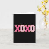 Chenille Patch Sparkling Xoxo Valentinstag Herz Karte (Gelbe Blume)