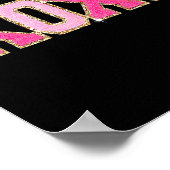 Chenille Patch Sparkling Xoxo Valentinstag Herz Poster (Ecke)