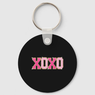 Chenille-Patch-Sparkling-Xoxo-Valentinstag-Herz Schlüsselanhänger