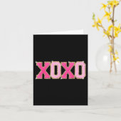 Chenille Patch Sparkling Xoxo-Valentinstag Karte (Gelbe Blume)