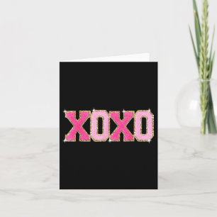 Chenille Patch Sparkling Xoxo-Valentinstag Karte