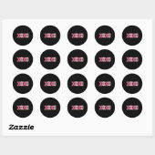 Chenille Patch Sparkling Xoxo-Valentinstag Runder Aufkleber (Blatt)