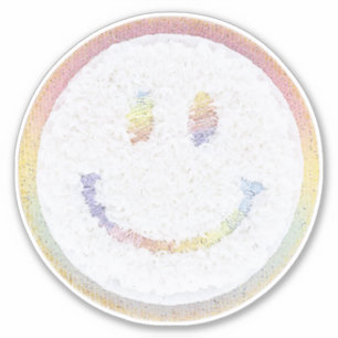 Chenille Smile-Gesicht Aufkleber