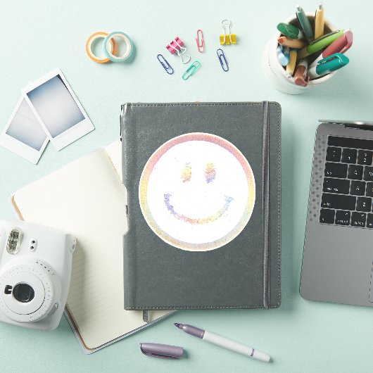 Chenille Smile-Gesicht Aufkleber (iPad Hülle)