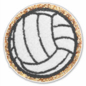 Chenille Volleyball Aufkleber (Vorderseite)
