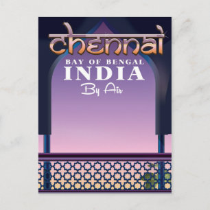 Chennai, Golf von Bengalen im Osten Indiens Postkarte