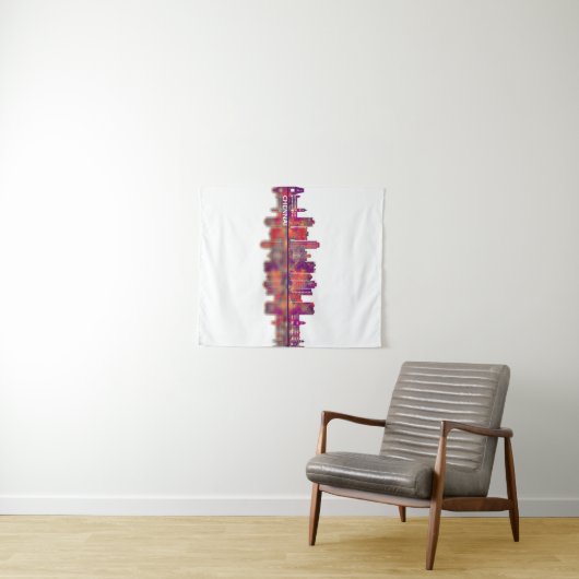 Chennai India Skyline Wandteppich (Beispiel (Horizontal))