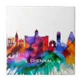 Chennai Skyline Fliese (Vorderseite)
