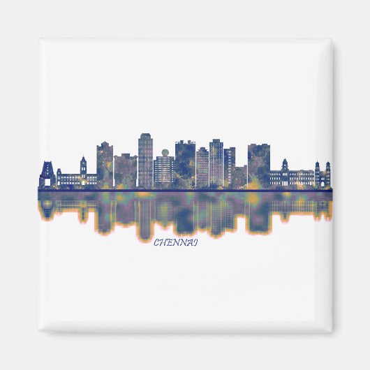 Chennai Skyline Magnet (Vorne)