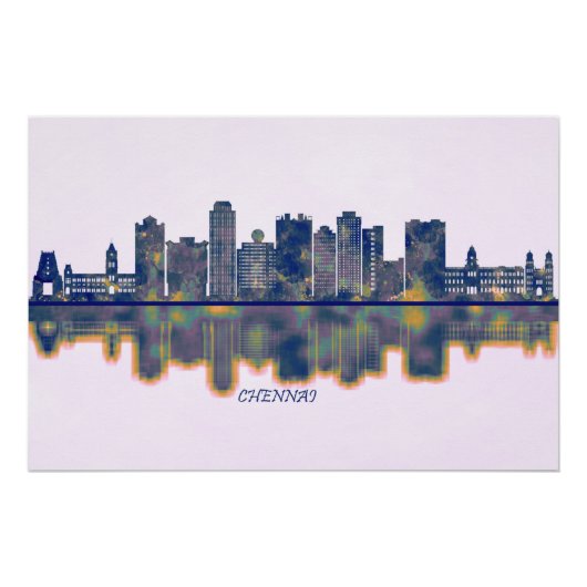 Chennai Skyline Poster (Vorderseite)