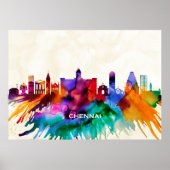 Chennai Skyline Poster (Vorne)