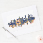 Chennai Skyline Rechteckiger Aufkleber (Umschlag)