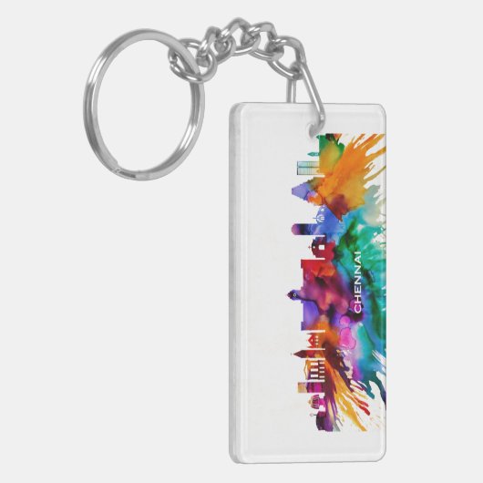 Chennai Skyline Schlüsselanhänger (Vorderseite links)