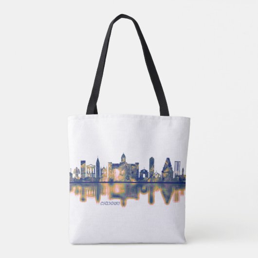 Chennai Skyline Tasche (Rückseite)