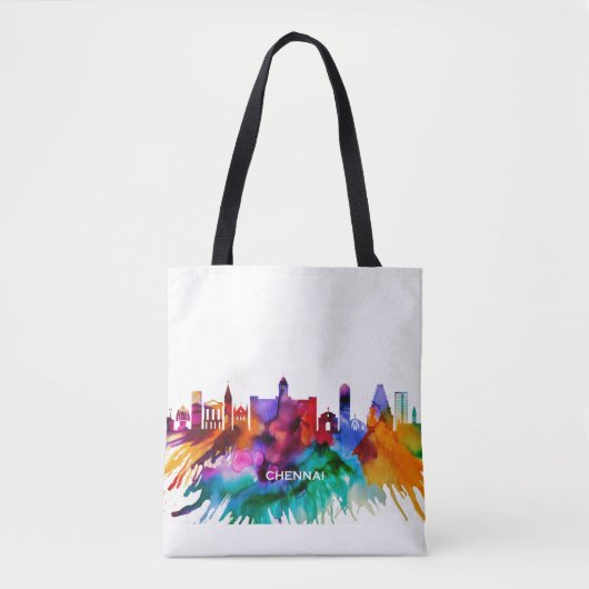 Chennai Skyline Tasche (Vorderseite)