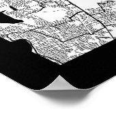 Chennai Tamil Nadu Map Poster (Ecke)