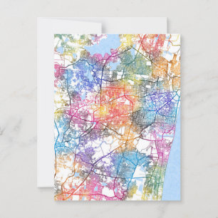 Chennai Tamil Nadu Stadtkarte Postkarte