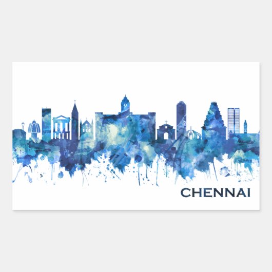 Chennai Tamil Rechteckiger Aufkleber (Vorderseite)
