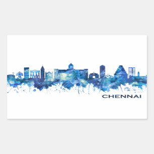 Chennai Tamil Rechteckiger Aufkleber