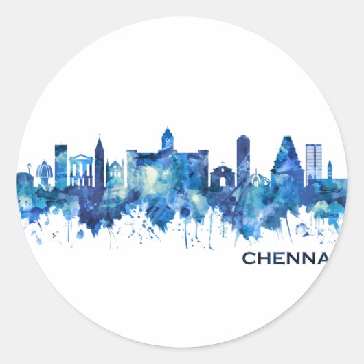 Chennai Tamil Runder Aufkleber (Vorderseite)