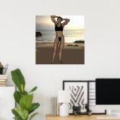 Chennel Johnson in Swimsuit Poster (Heimbüro)