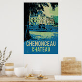 Chenonceau chateau Originalbild Frankreich Poster (Küche)