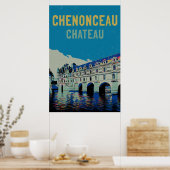 Chenonceau chateau Originalbild Frankreich Poster (Küche)