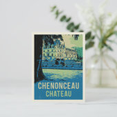 Chenonceau chateau Originalbild Frankreich Postkarte (Stehend Vorderseite)