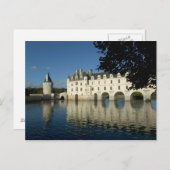 Chenonceau Chateau, River Cher, Loir-et-Cher, 2 Postkarte (Vorne/Hinten)