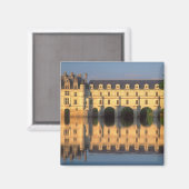 Chenonceau Chateau, River Cher, Loir-et-Cher, Magnet (Vorderseite/Rückseite)