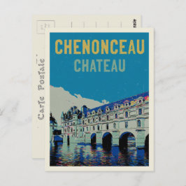 Chenonceau-Schlossausstellung Frankreich Po Postkarte
