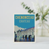 Chenonceau-Schlossausstellung Frankreich Po Postkarte (Stehend Vorderseite)