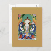 Chenrezig Bodhisattva des Mitgefühls Postkarte (Vorne/Hinten)
