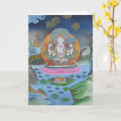 Chenrezig Grußkarte Karte (Gelbe Blume)