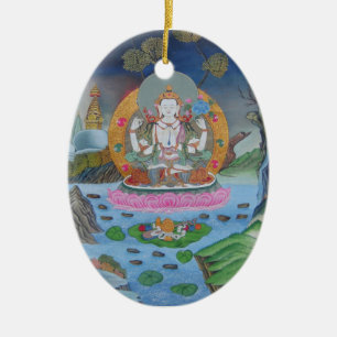 Chenrezig Verzierung Keramik Ornament