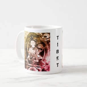 Chenrezing Buddha, Vintage Heruka, Tibet Kaffeetasse