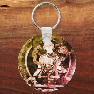 Chenrezing Buddha, Vintage Heruka, Tibet Schlüsselanhänger