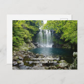 Cheonjiyeon Waterfall, Korea, Postkarte (Vorne/Hinten)