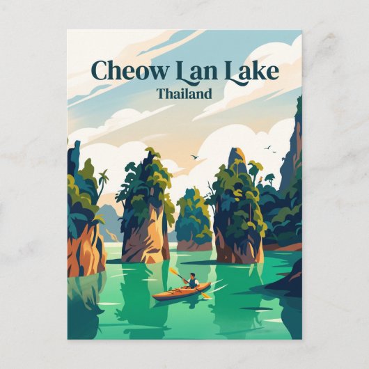 Cheow Lan Lake Thailand Postkarte (Vorderseite)