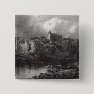 Chepstow Schloss, graviert von R. Hinshelwood Button