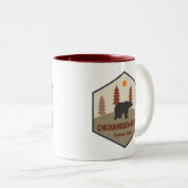 Chequamegon-Nicolet National Forest Bear Zweifarbige Tasse (VorderseiteRechts)