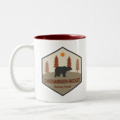 Chequamegon-Nicolet National Forest Bear Zweifarbige Tasse (Links)
