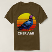 Cher Ami World War Hero Carrier Pigeon 1 T-Shirt (Design vorne)