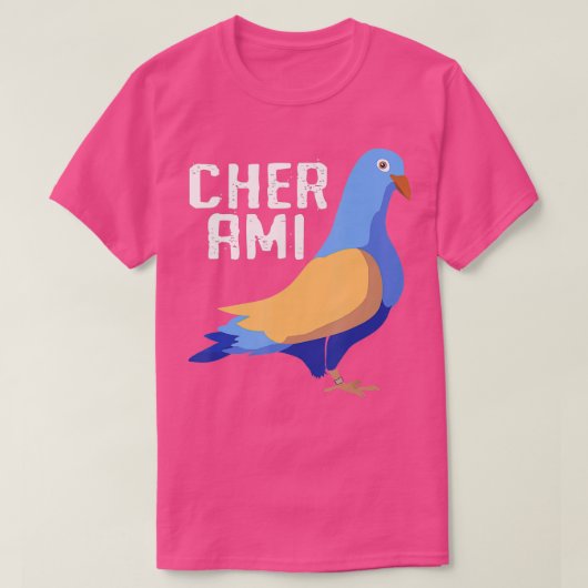 Cher Ami World War Hero Carrier Pigeon T-Shirt (Design vorne)